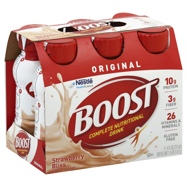 Boost Nu, tritional Drink, Complete, OriginalStrawberry Bliss