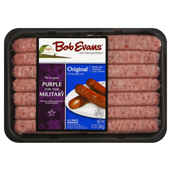 Bob Evans Pork Sausage, Links, Original