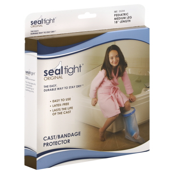 Seal Tight Cast/Bandage Protector, Original, Pediatric Medium Leg
