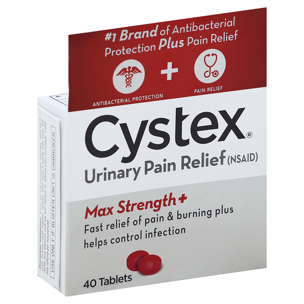 Cystex Urinary Pain Relief, Max Strength+, Tablets