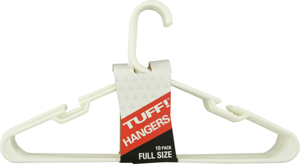 Tuff! Hangers, Full Size, 10 Pack « Discount Drug Mart