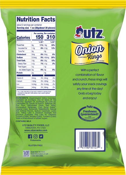 Utz Rings, Onion Flavored « Discount Drug Mart