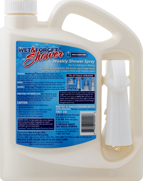 Wet & Forget Shower Spray, Weekly, Soft Vanilla Essence « Discount Drug Mart