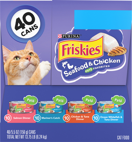 Friskies Cat Food Seafood Chicken Pate Favorites Discount