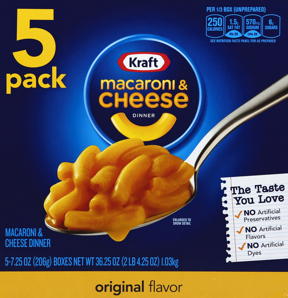 Kraft Macaroni & Cheese Dinner Original Flavor