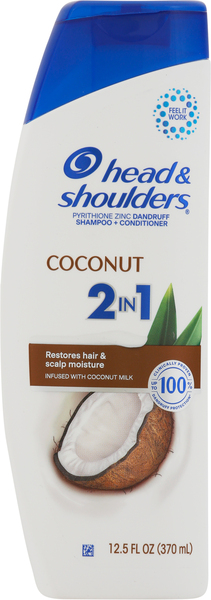 Head & shoulders 2-in-1 dandruff shampoo conditioner, coconut, 32.1 fl oz