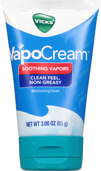Vicks Non-Greasy Moisturizing Cream, Non-Medicated Vicks Vapors