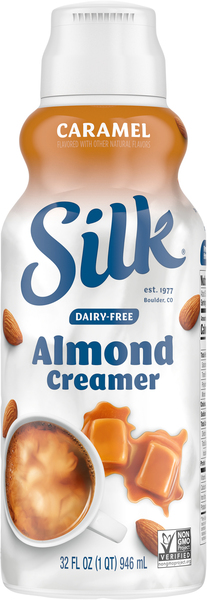 2 Silk Caramel, Dairy Free Almond Creamers, Liquid, 32oz Each, Guaranteed  Fresh