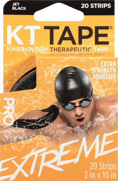 KT Tape Therapeutic Tape Strips Jet Black